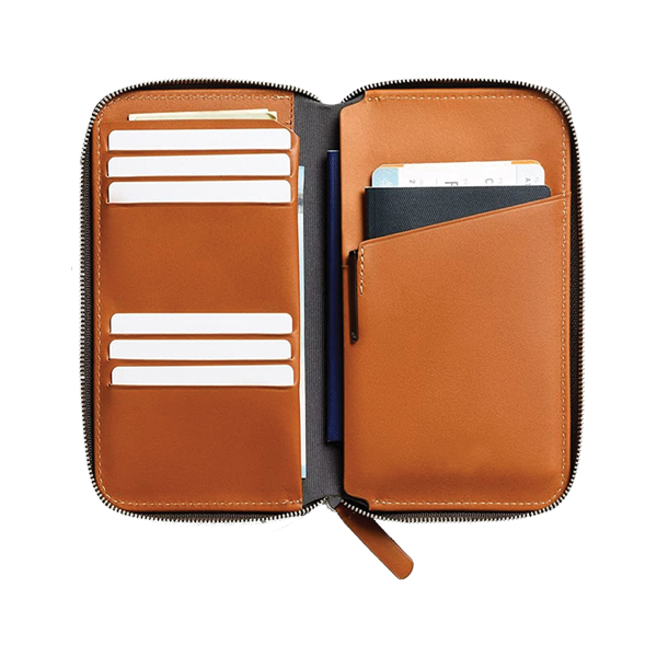 genuine Leather Passport Holder With Wallet