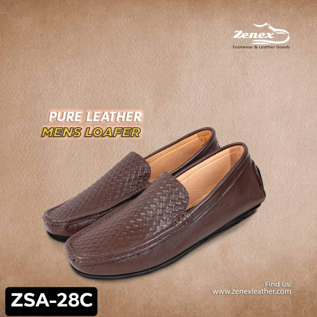 Zenex Pure Leather Loafer Shoes | ZSA-28C