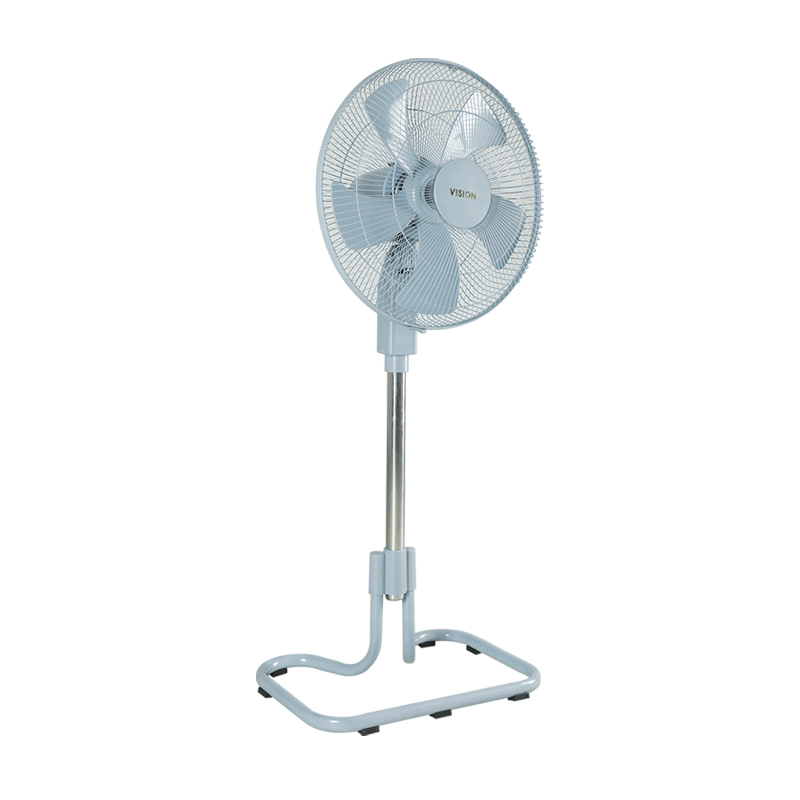 VISION Heavy Stand Fan-Trendy-Gray 5 Blades-18"