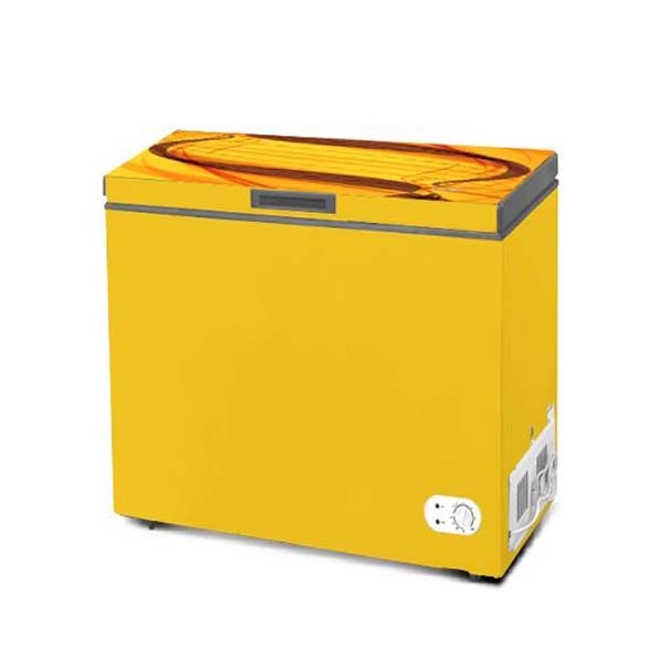 VISION Glass Door Chest Freezer RE-350L Orange Ribbon