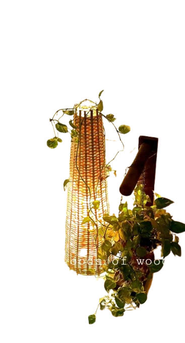 Bamboo Corner Lampshade