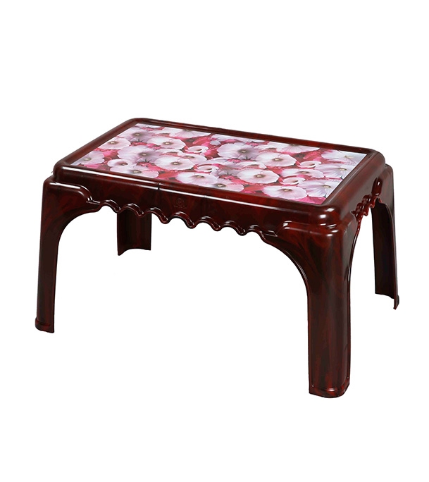 Classic Center Table Printed Cherry Rose Wood