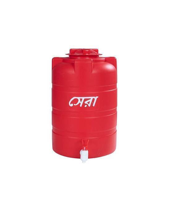 Sera 15L BLOW Tank with TAP- Red